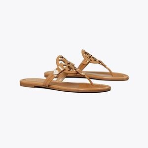 Tory Burch Tan Miller Sandals Patent